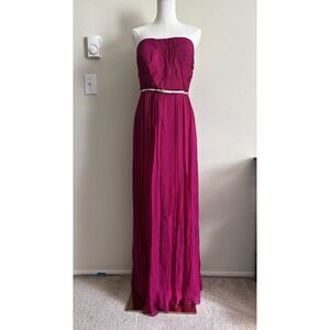 donna morgan morgan strapless silk chiffon dress Donna Morgan 'Morgan' strapless chiffon dress